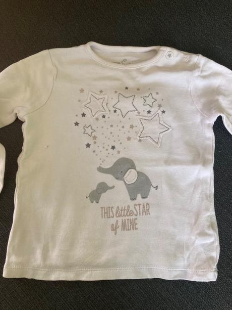 Bavlnené tričko s dlhým rukávom, f&f,80