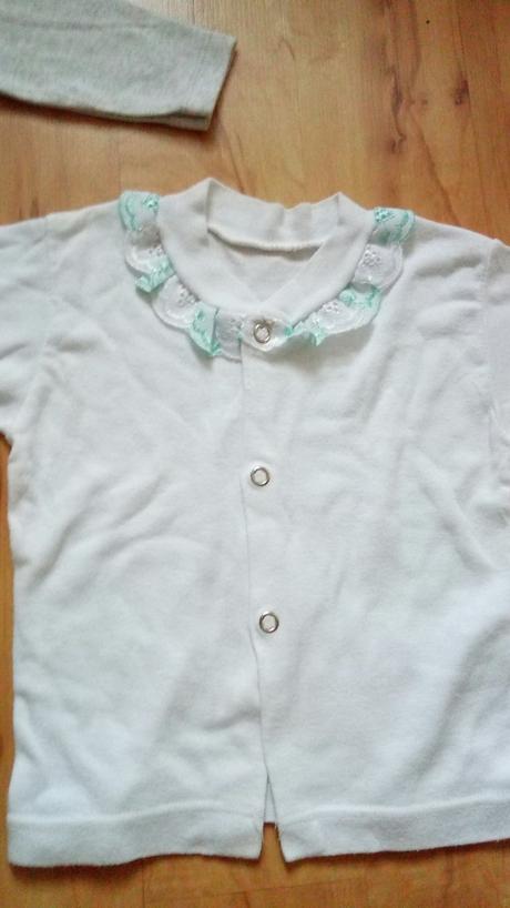 Bavlnená košieľka s výšivkou + nové body, 68–80