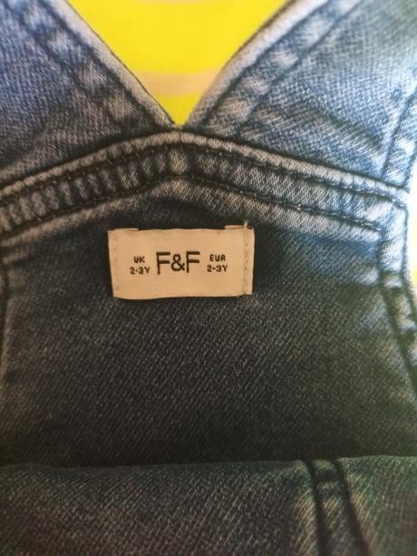 Riflove šortky na traky s tričkom 98, f&f,98