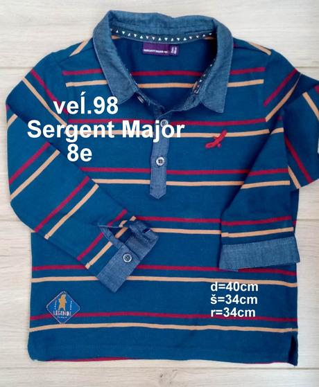 Predám košeĺové tričko, veĺ.98, sergent major,98