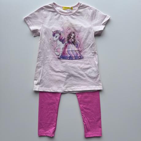 Dievčenské legíny caballo ružová, 104 - 146