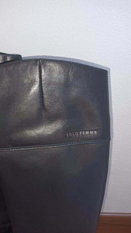 Kožené čižmy solo femme, 36