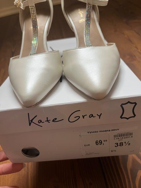 Svadobné sandálky v. 38,5, 38