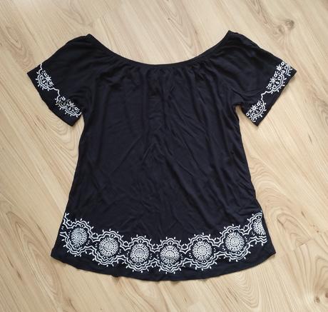Tričko v carmen strihu, bonprix,m