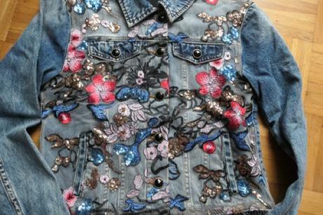 Desigual original nadherna, vysivana riflovka s/m, desigual,38