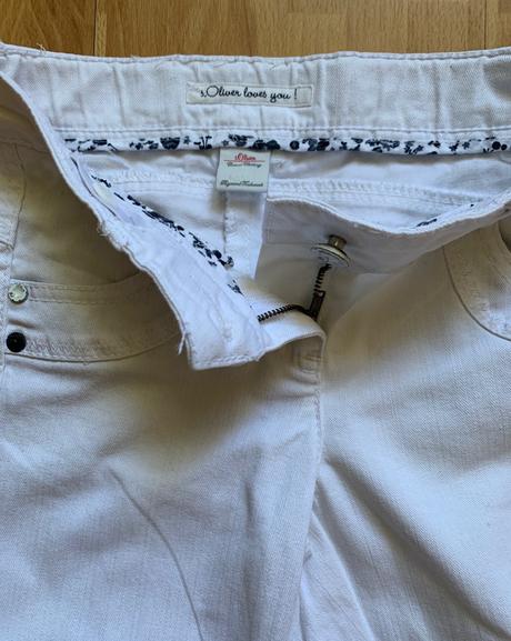 S.oliver biele rifľové krátke nohavice, s.oliver,134