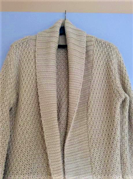 Teplý dlhý kardigán, l