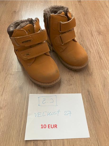 Detské topánky veľkosť 27-28, 27