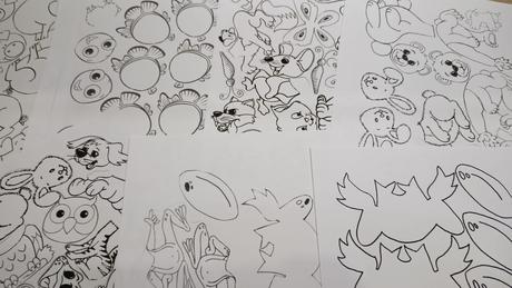 Zvieratká na strihanie a lepenie častí tela, 