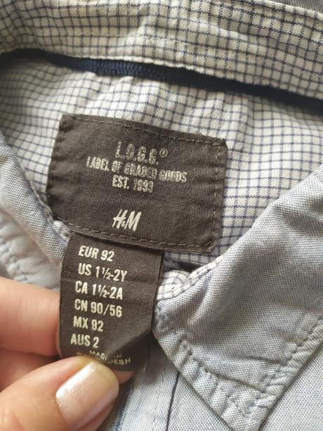 Košeľa spoločenská, h&m,92