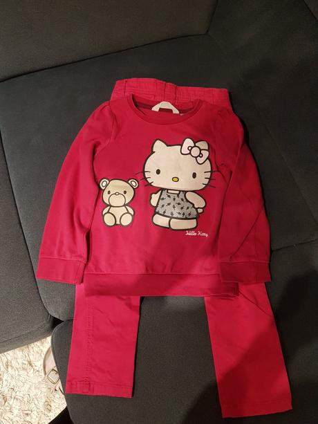 Nohavice s mikinou hello kitty, 110