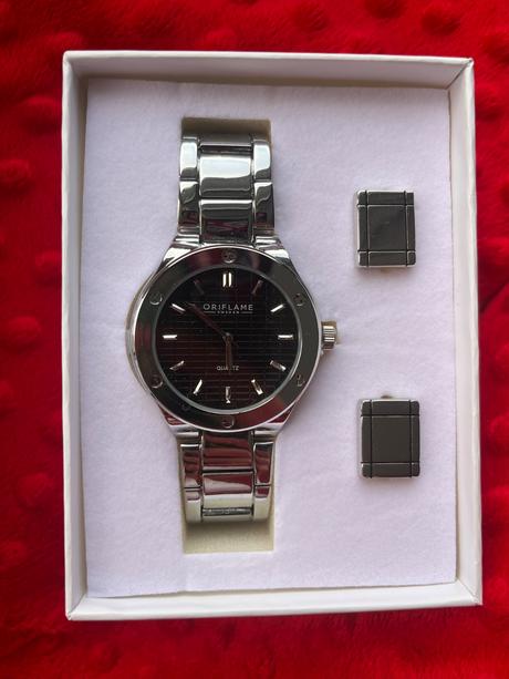 Hodinky a manzetove gombiky, oriflame