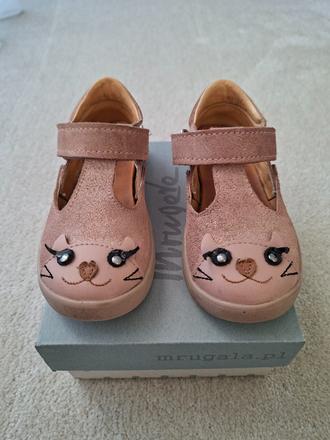 Balerínky mrugala - celokoženné dievčenské topánky, 27