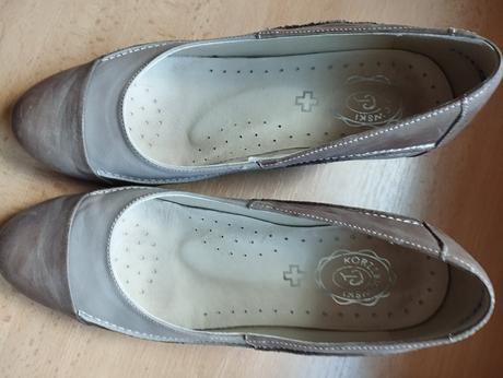 Pohodlné kožené lodičky, 39