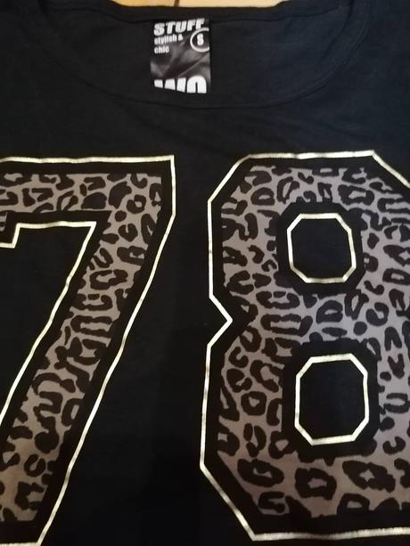 Čierne dámske tričko, s