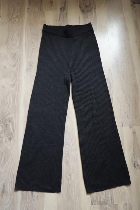 Mäkké vrúbkované úplet. nohavice h&m, h&m,m