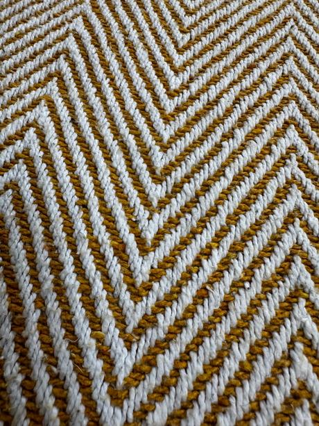 Bavlnená deka so vzorom rybej kosti, 