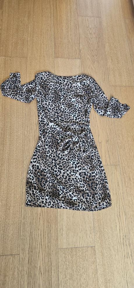 Tigrované šaty - veľ. 32, značka hm, h&m,32