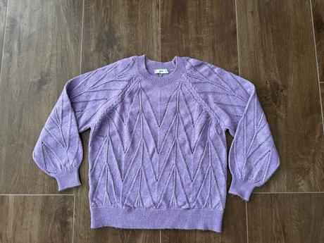Fialový sveter, mango,xs