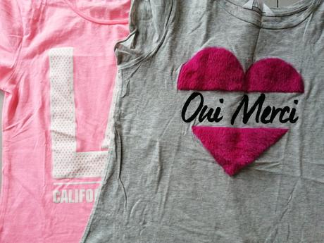 Dievčenské tričká 2 ks, h&m,164