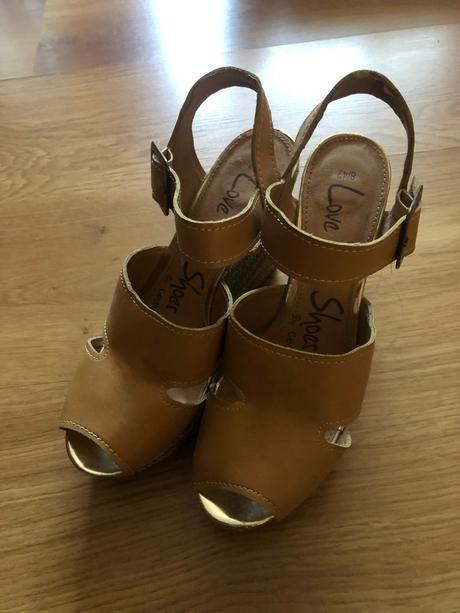 Sandále na platforme, george,40