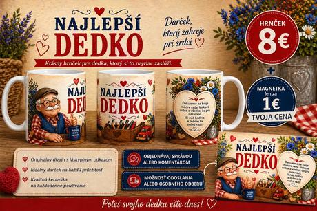 Hrnček s magnetkou pre dedka,