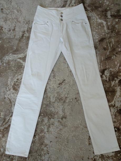 Strecove nohavice s vysokym pasom 36, kik,36