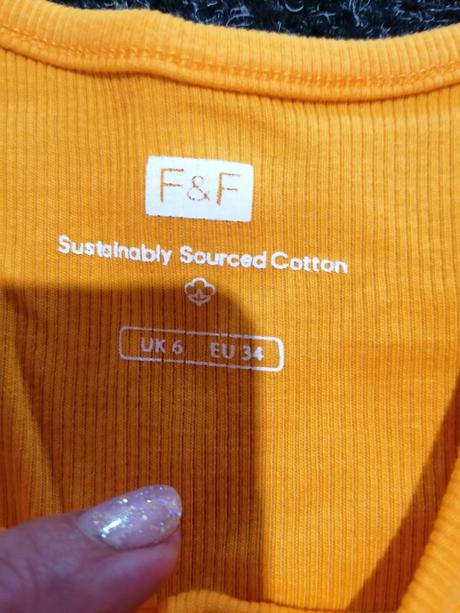 Oranžové tielko na leto, f&f,34