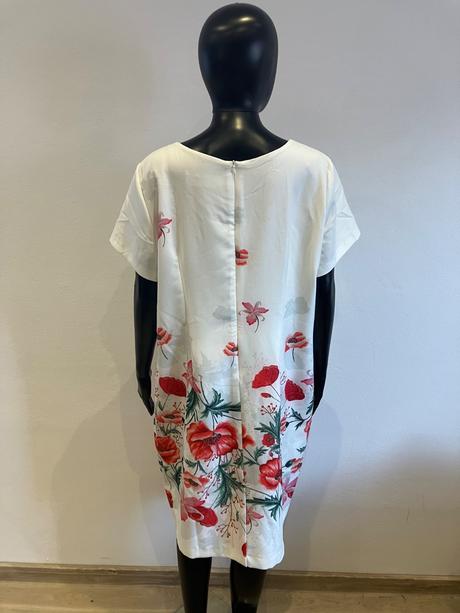 Dámske elegantné šaty kvetované (xxxl), xxxl