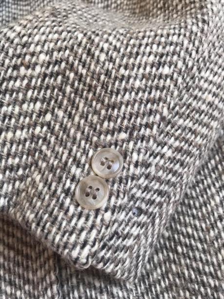 Tvídové vlnené sako, xl