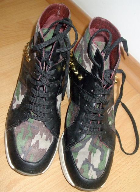 Kožené botaskové topánky na klinovom opätku, 40