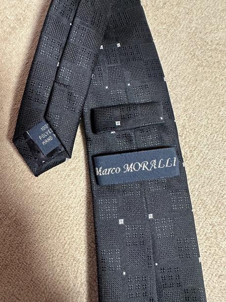 Pánsky oblek tmavý prúžkovaný, m