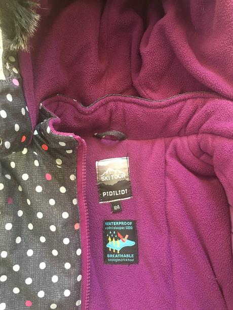 Zimná dievčenská bunda pidilidi, pidilidi,104