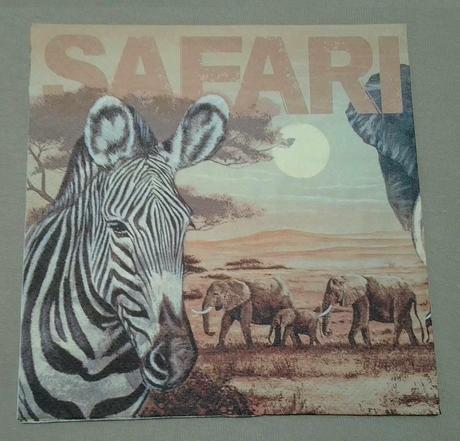 Servítka afrika - zvieratá safari 4ks (s67), 