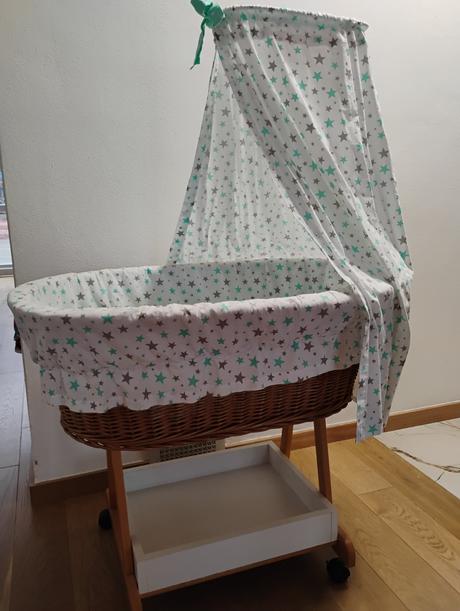 Prútený košík pre bábätká, šírka (cm): 60,dĺžka (cm): 90