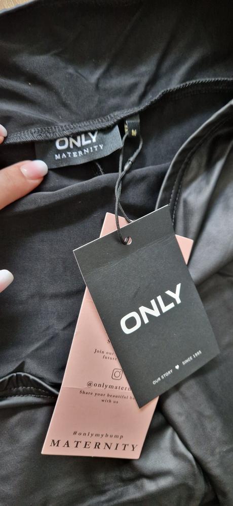 Tehotenské kožené nohavice, only,m