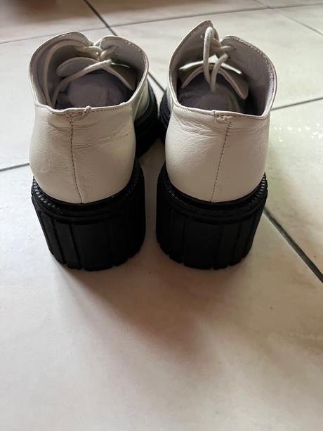 Štýlové topánky z pravej kože 1x obuté, 37