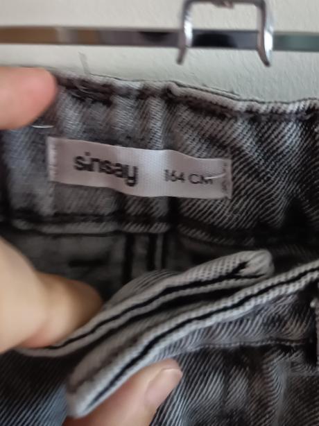 Riflové dlhé široké šortky, sinsay,164