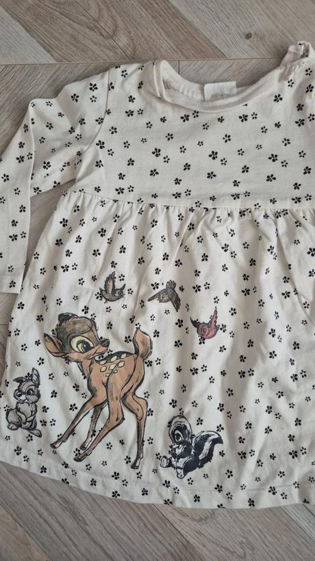 Šaty veľ. 74 2x bambi, disney,74