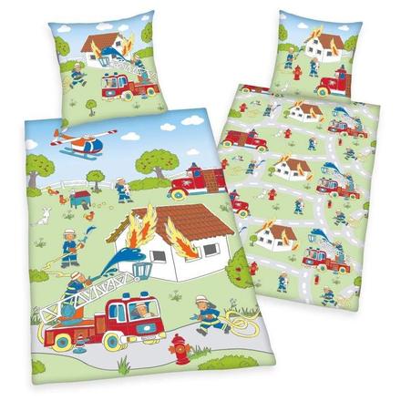 Obliečky hasiči 140/200, 70/90, šírka (cm): 140,dĺžka (cm): 200