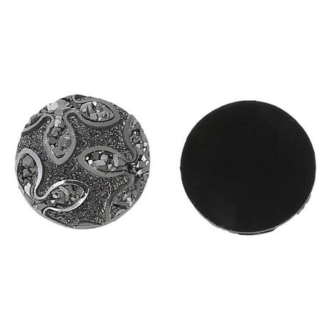 Ozdobné kamienky 12 mm - čiernošedé, 