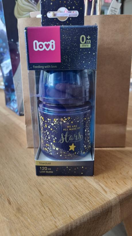 Dojčenská fľaša lovi stardust 120 ml blue, lovi