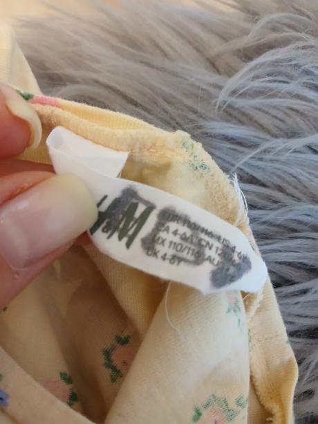 Dievčenské tričko s kvetmi h&m (110-116), h&m,110