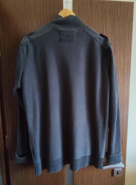 Pánsky sveter xl, zelenošedá farba, xl