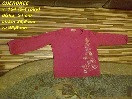 Tričenko s kvietkami, cherokee,104