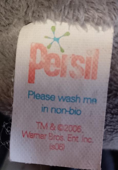 Plyšový sivo čierny tučniačik, persil, 16 cm,