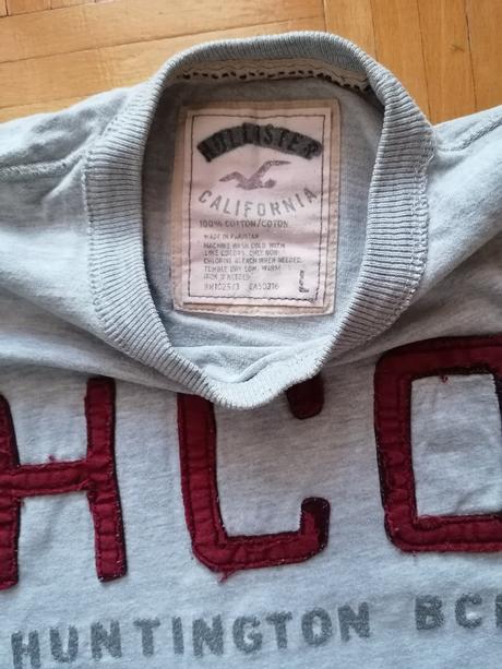 Pánska šedá mikina hollister, hollister,l