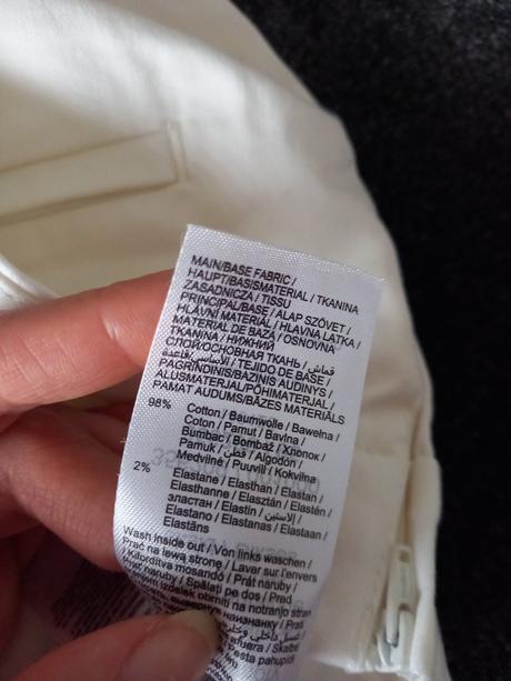 Biele bavlna orsay nohavice v.38, aj v.36, orsay,36