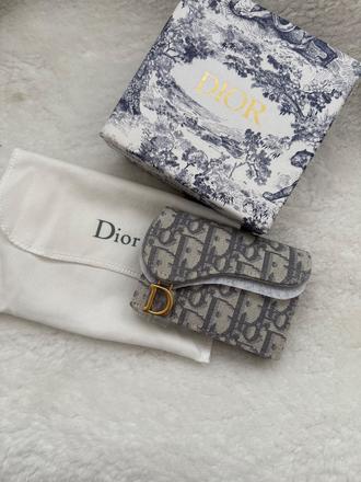 Dior saddle bloom card holder, dior