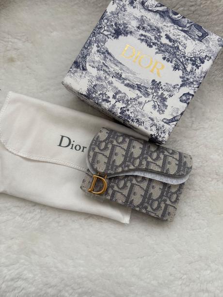 Dior saddle bloom card holder, dior